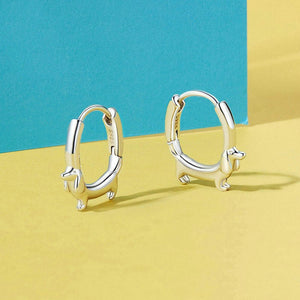 Dachshund Dog Huggie Hoop Earrings - Perimade & Co.