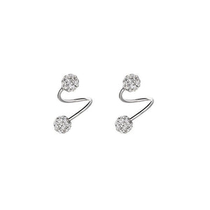 Dainty Ball Twist Spiral Cartilage Stud Earrings - Perimade & Co.