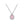 Dainty Blue Teardrop Halo Pendant Necklace - Perimade & Co.