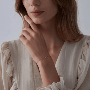 Dainty Bow Tie Charm Stacking Bracelet - Perimade & Co.
