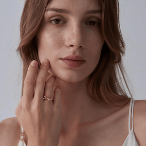 Dainty Bow Tie Ribbon Stacking Band Ring - Perimade & Co.