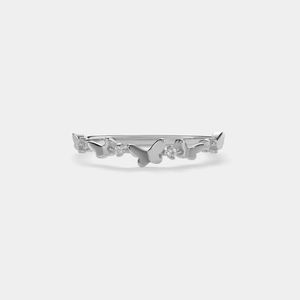 Dainty Butterfly Stacking Band Ring - Perimade & Co.