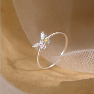 Dainty Butterfly Stacking Thin Band Ring - Perimade & Co.