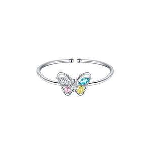 Dainty Butterfly Stacking Thin Band Ring - Perimade & Co.