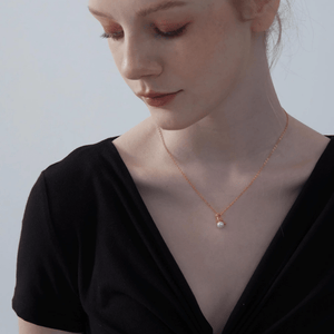 Dainty Cat Pearl Charm Pendant Necklace - Perimade & Co.