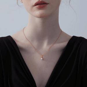 Dainty Cat Pearl Charm Pendant Necklace - Perimade & Co.