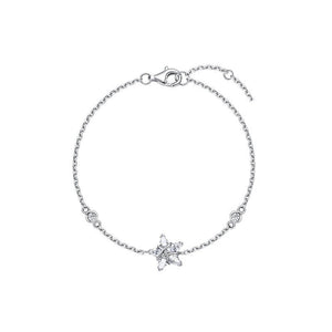 Dainty Clear Star CZ Wrap Wire Chain Bracelet - Perimade & Co.