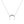 Dainty Crescent Moon Pave Pendant Necklace - Perimade & Co.