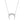 Dainty Crescent Moon Pave Pendant Necklace - Perimade & Co.