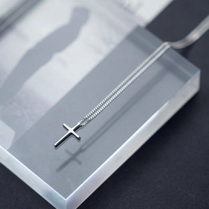 Dainty Cross Charm Pendant Necklace - Perimade & Co.