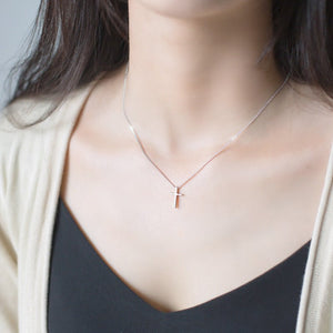 Dainty Cross Charm Pendant Necklace - Perimade & Co.