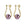 Dainty Crushed Silver Bead Pearl Drop Earrings - Perimade & Co.