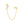 Dainty CZ Stud Ear Cuff Chain Link Earring - Perimade & Co.
