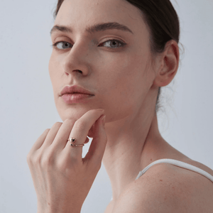 Dainty Double Heart Stacking Bypass Ring - Perimade & Co.