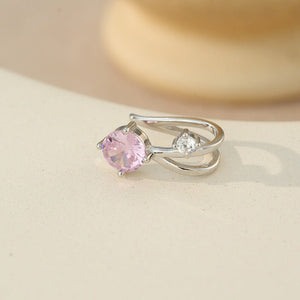 Dainty Dual CZ Split Layered Clip-On Earrings - Perimade & Co.