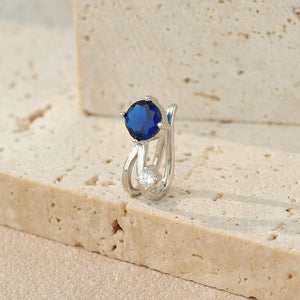 Dainty Dual CZ Split Layered Clip-On Earrings - Perimade & Co.