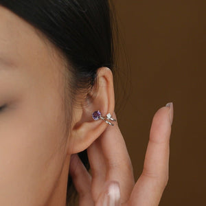 Dainty Dual CZ Split Layered Clip-On Earrings - Perimade & Co.