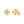 Dainty Four-Petal Cross Flower Stud Earrings - Perimade & Co.