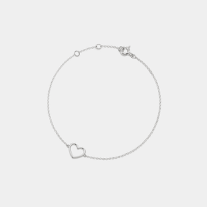 Dainty Gold Heart Charm Stacking Bracelet - Perimade & Co.