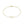 A gold-plated sterling silver bracelet with a heart charm, displayed on a person's wrist.