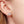 Dainty Heart CZ Stone Paperclip Stud Earrings - Perimade & Co.