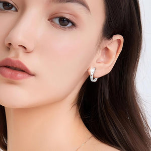 Dainty Hollow Paw Print Hoop Earrings - Perimade & Co.