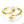 Dainty Hug Couple Stacking Bypass Ring - Perimade & Co.