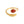 Gold ring with a red stone on a white background