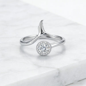Dainty Mermaid Tail Adjsutable Ring - Perimade & Co.
