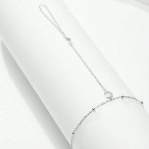 Dainty Moon Star Station Chain Ring Bracelet - Perimade & Co.