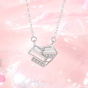 Dainty Mother of Pearl Heart Charm Necklace - Perimade & Co.