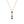 Dainty Multi‑Color Square CZ Charm Necklace - Perimade & Co.