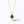 Dainty Oval Black Onyx Floral Charm Necklace - Perimade & Co.