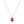 Dainty Oval Enamel Tiny CZ Pendant Necklace - Perimade & Co.