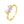Dainty Pink Butterfly CZ Stackable Open Ring - Perimade & Co.