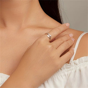 Dainty Pink Cat Paw Stacking Bypass Ring - Perimade & Co.