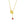 Dainty Pink Heart Tennis Charm Necklace - Perimade & Co.