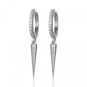 Dainty Punk Spike Drop Huggie Hoop Earrings - Perimade & Co.