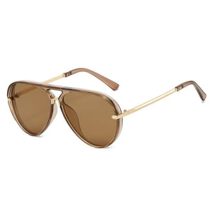 Dainty Retro Aviator Double Bridge Sunglasses - Perimade & Co.
