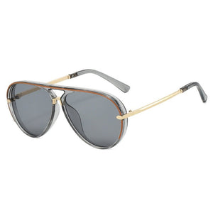 Dainty Retro Aviator Double Bridge Sunglasses - Perimade & Co.