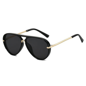 Dainty Retro Aviator Double Bridge Sunglasses - Perimade & Co.