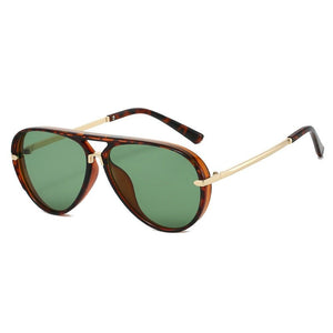 Dainty Retro Aviator Double Bridge Sunglasses - Perimade & Co.