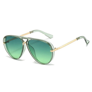 Dainty Retro Aviator Double Bridge Sunglasses - Perimade & Co.