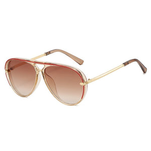 Dainty Retro Aviator Double Bridge Sunglasses - Perimade & Co.