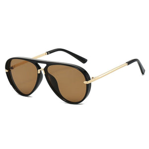 Dainty Retro Aviator Double Bridge Sunglasses - Perimade & Co.