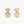 Dainty Round Bezel Moissanite Stud Earrings - Perimade & Co.