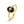 Dainty Royal Oval Black Onyx Floral Open Ring - Perimade & Co.