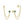 Dainty Star Double Piercing Chain Earrings - Perimade & Co.