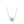 Dainty Teardrop Open Frame Charm Necklace - Perimade & Co.
