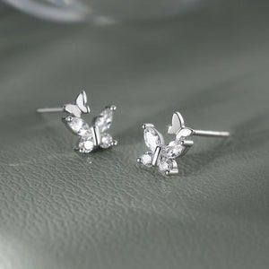 Dainty Tiny Small Butterfly Stud Earrings - Perimade & Co.